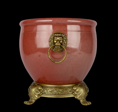 Kangxi Signed Old Chinese Red Glaze Pot w/lion N3891 | eBay