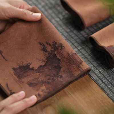 Chinese Painted Thick Tea Towel Super Absorbent High-end Tea Set Table Mats