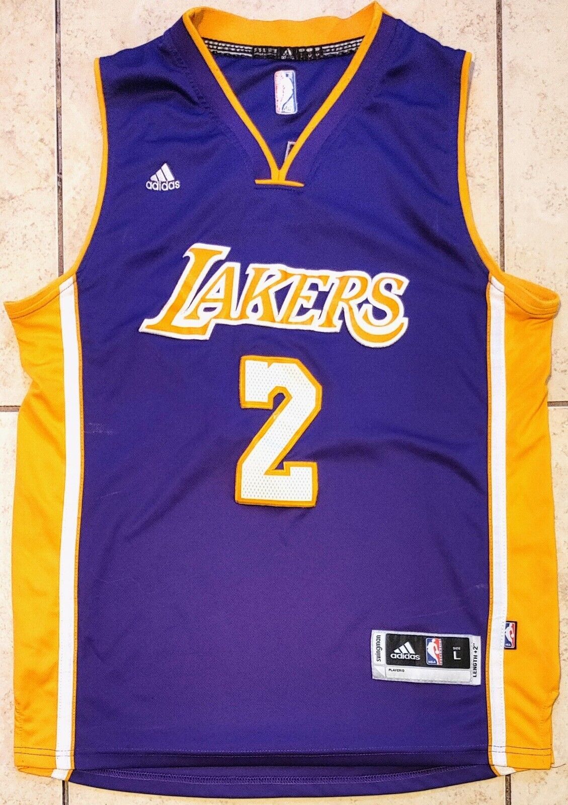 Lakers Los Ángeles NBA Lonzo Ball #2 Swingman Size L | eBay