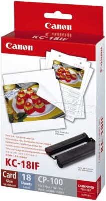 Canon KC-18IF Card Size Label = 18 SHEETS Label | eBay