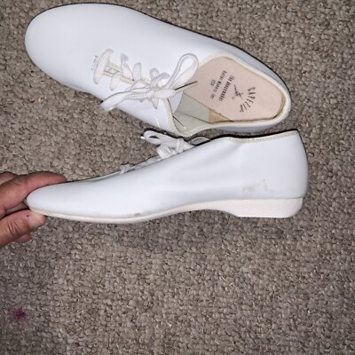 Capezio B349 Jazz Oxford Leather Lace Up Rubber Sole Square Dance
