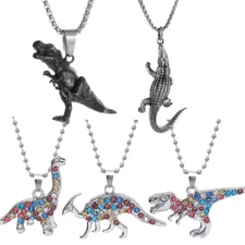Dinosaur Jewelry Prehistoric Jurassic Animal Pendant Necklace