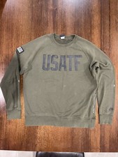Nike Track & Field USATF Khaki Olive Sweater Pullover Pre-owned Size Large