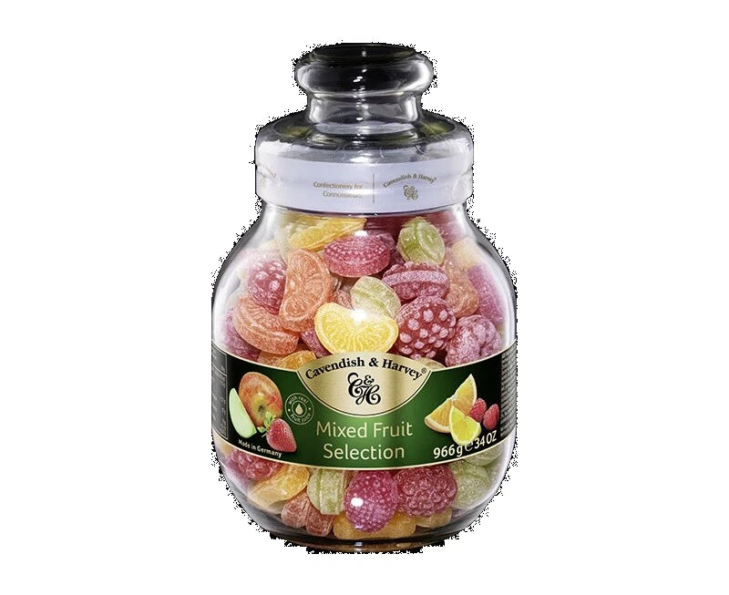 BONBONS Cavendish e Harvey Fruit Candies bicchiere deliziose caramelle alla frutta 966 g
