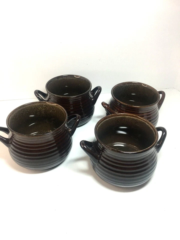Brunswick Soup Bowls Set of 4 Crate and Barrel Dishwasher Oven Microwave Safe  - Image 3 of 4