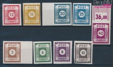 Briefmarken Sowjetische Zone (All.Bes.) 1945 Mi 42A-50A postfrisch (10259485