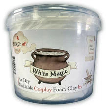 White Moldable Cosplay Foam Clay, 900 Grams, by The Foamory *FREE SHIPPING*