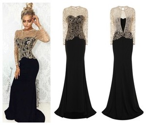Black and Gold Dress