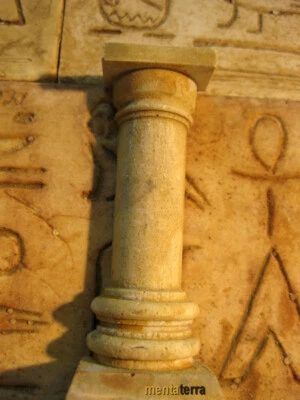 MENTA-MODELLBAU Ägyptische Säule Flach, 3 Stck, Terrarium Dekoration,Deko Rückwand,menmt0004