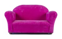 Keet Roundy Microsuede Children's Sofa Hot Pink on sale Keet Roundy Microsuede Children's Sofa Hot Pink on sale