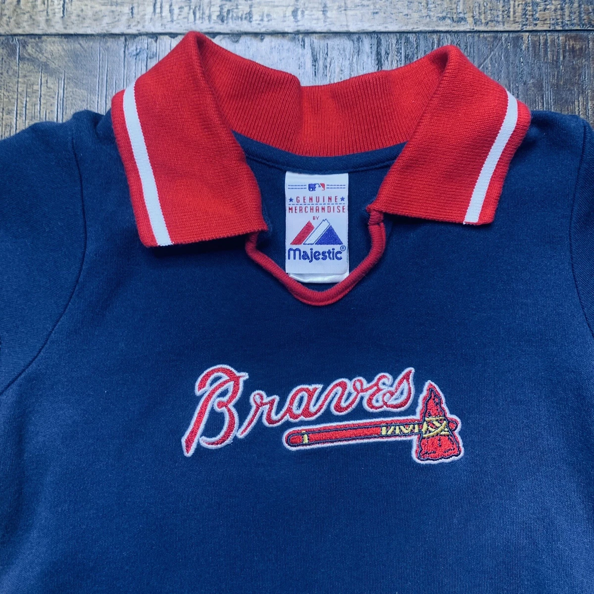 Majestic Atlanta Braves Baseball Dress Girls Size 24 Months