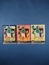 2016 Optic Ketel Marte RC Rookie Card Prizm Refractors Purple + Pink + Base