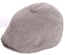 Boys Tweed-Newsboy Cap Toddler Cotton Beret Hat 6M to 2 Years Coffee 6-18M