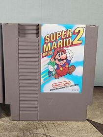 Nintendo Super Mario Bros 1 & 2 World NES Video Game Bundle TESTED 