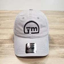Otto Dad Hat Cap Strap Back Unknown Logo Gray Cotton Adjustable