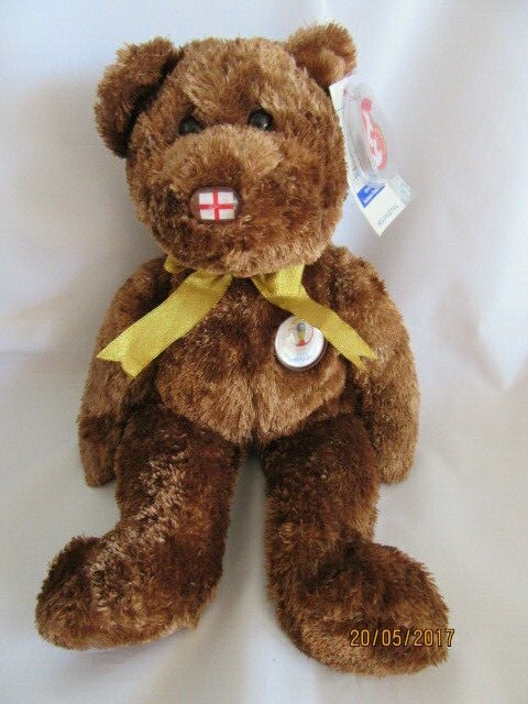 TY BEANIE BUDDY BEAR FIFA ENGLAND - RETIRED WITH TAG