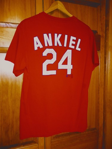 St Louis Cardinals Ankiel 24 T-Shirt Size Medium print front and back CSA Cotton - Picture 13 of 18
