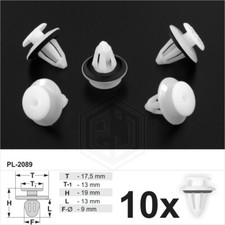 10 x Door Card Trim Push Clips Panel Fastener With Seal Ring Fits Mercedes Benz