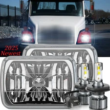 2pcs 5x7" 7x6" Headlights H6014 For Freightliner FL50/60/70/80/112 MT35/45/55