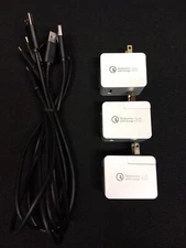 Lot of 3 Qualcomm Quick Charge 3.0 Wall Adapters (ASUC71w-050912300) w/ USB-C