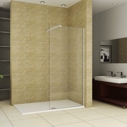 Walk In Wet Room Shower Enclosure Cubicle 8mm Easy Clean Glass Bath Screen Panel - Picture 51 of 89