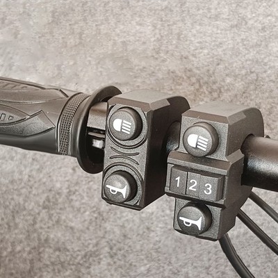 1 Stück Fahrrad Schalter Lampe Hupe E-Bike 2/3 In1 Smart Controller