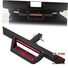 Universal Drop Hitch Step w/LED Brake Light for 2" Receiver Pickup Truck SUV