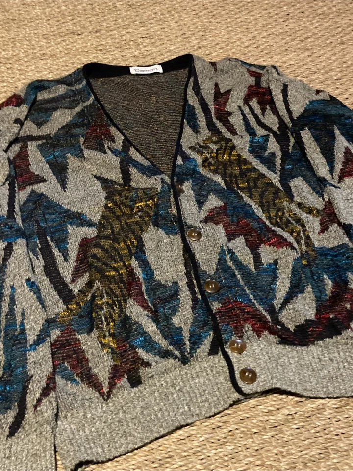 Свитер Damon уникальный вязаный на пуговицах размер M - Изображение 2 из 4