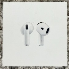 Apple AirPods 4 Wireless Bluetooth In-Ear Earbuds White Built-In Mic BOX ONLY