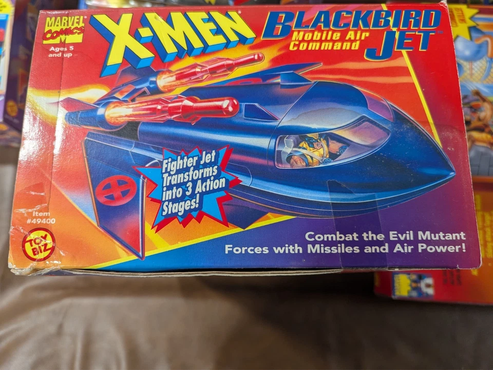Blackbird Jet Mobile Air Command X-Men Marvel 1994 Toy Biz Vehicle NEW SEALED - Image 3 of 4