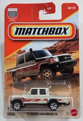Matchbox 2026 basic series 2017 17 toyota landcruiser 78 white #40