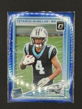 2025 Panini Donruss Optic Tetairoa McMillan Rated Rookie Blue Prizm #209 NFL