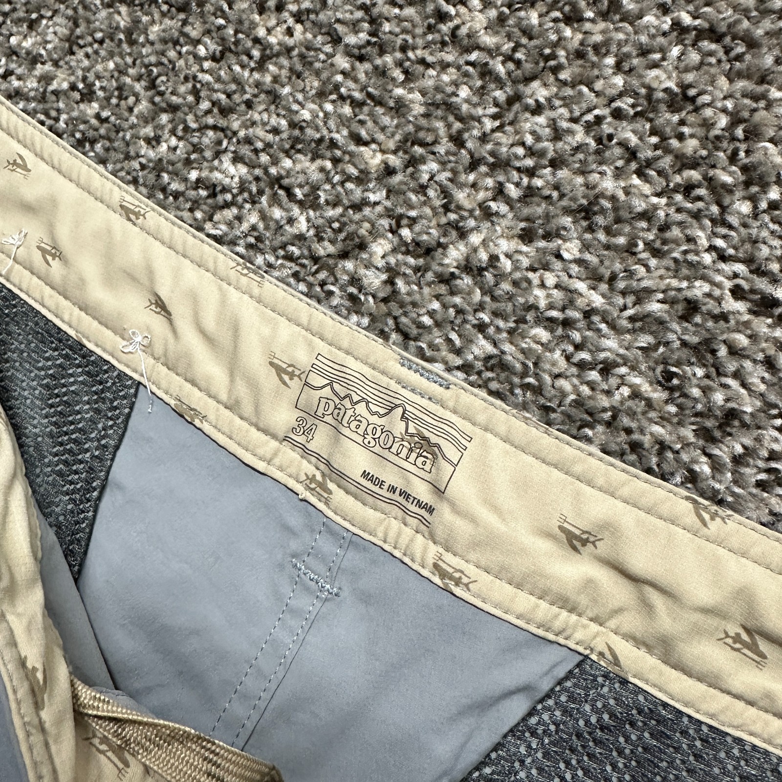 Patagonia Board Shorts Size 34 Gray Drawtring Swim Trunk - Pre-owned thumbnail 4