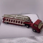 VINTAGE 1970'S TONKA FIRE TRUCK WITH AERIAL LADDER AND SIDE LADDERS