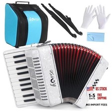 Accordion, 22 Keys 8 Bass Piano Accordion Acordeones Para White 22 Keys