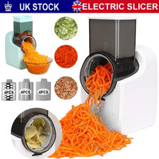 Electric Salad Slicer Fruit Cutter Vegetable Cheese Grater Chopper Maker UK