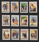 POSTER STAMPS SPAIN FLAMENCO MANTILLA BULLFIGHT BULLFIGHT BULL BANNERS 1920s*