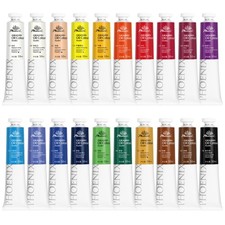 Studio Oil Paint Set - 20 Colors x 50ml / 1.69 Fl oz. - Professional Oil Base...