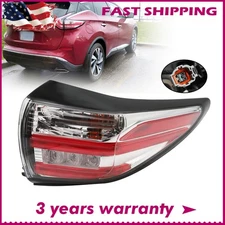 Tail Light Outer Passenger Right Side Assembly For 2015-2018 Nissan Murano