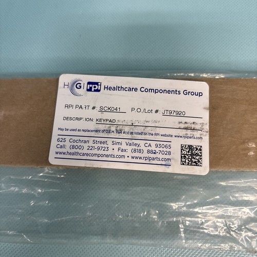 RPI SCICAN Statim 2000 Sterilizzatore Dentale Ricambio Touchpad SCK041 - NUOVO - Foto 1 di 2