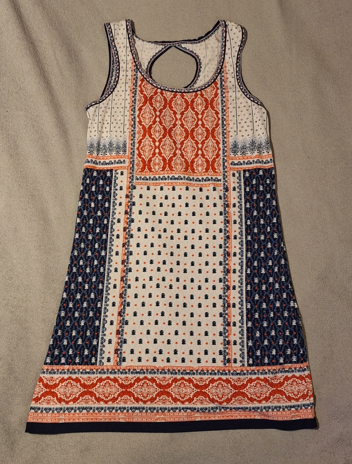 Max Studio Women's S Multicolor Patchwork Sleevel… - image 1