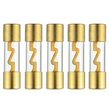 20A Gold Plated Glass Car Audio AGU Fuse for Car/Auto/Marine Audio Stereo Amplif