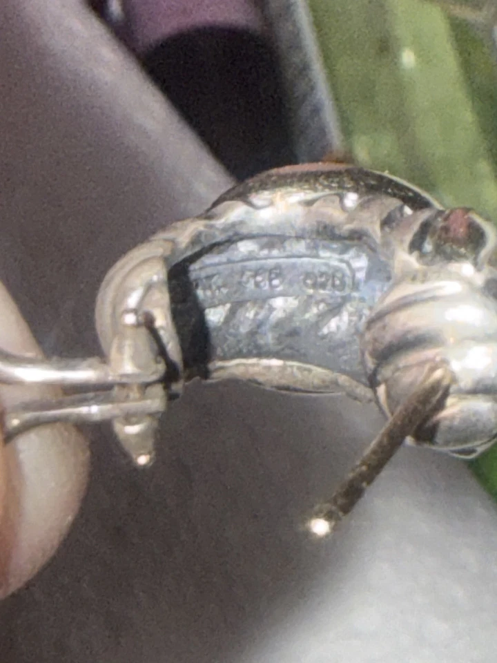 ~Pendientes de oro de ley 925 David Yurman de colección de 14k~DY~Diseño de camarón~Envío GRATIS~ Foto 2 de 4