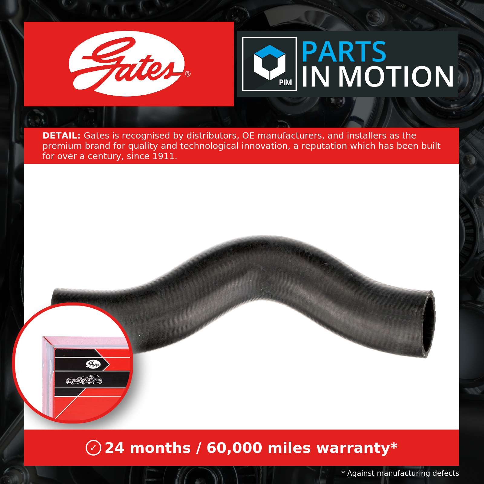 Gates Radiator Hose - 05-5015 - Fits Nissan - Equivalent to OE Quality - Image 3