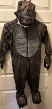 T-Rex Dinosaur Size 4T Costume Black  Shiny Gold Scales Ministry Of Rascals