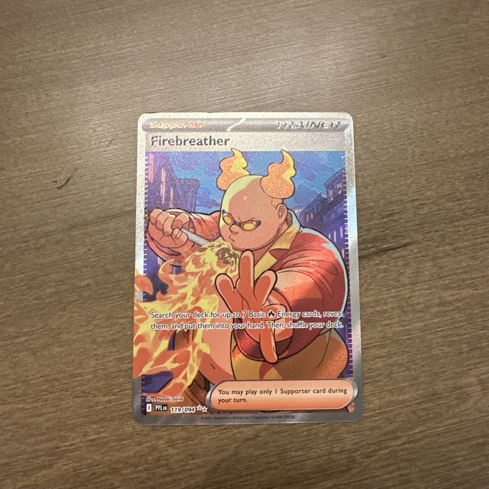 Firebreather 119/094 : Illustration Rare Trainer - Phantasmal Flames (PFL) / LP