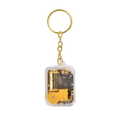 3X(Musik Keychain Bewegung Key  Instrument Spielzeug Gold Gold F2U9)9940