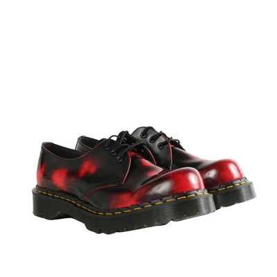 Dr. Martens 1461 Bex - Rub Off Lux Black/Burgundy Size 8 MENS /  WMNS 9 NEW
