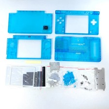 Housing Shell for Nintendo DSi System Shell Screen lens Replacement clear blue