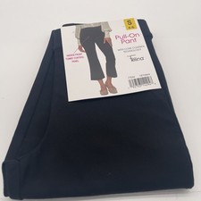 Felina Women's Tummy Control Kick Crop Pant Black Size S 4-6 